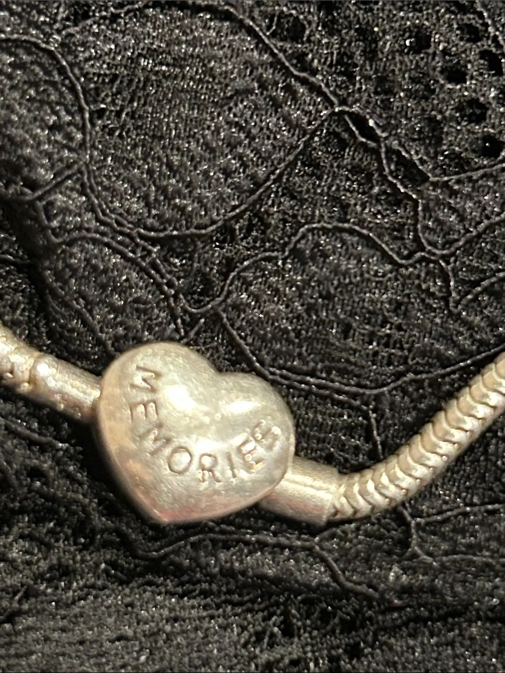 Pandora Silver Charm Bracelet with Mixed Silver Charms